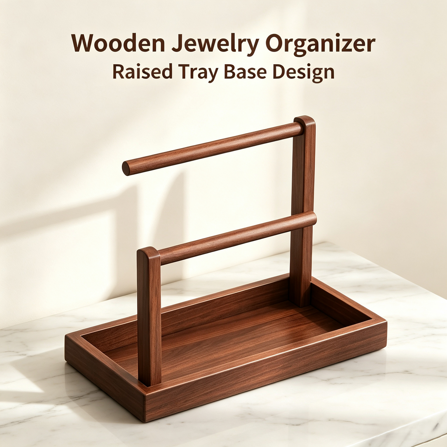 Multi-Layer Wooden Jewelry Display Stand